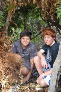  Ryan Price and Brayden Byrne enjoy cubby construction,