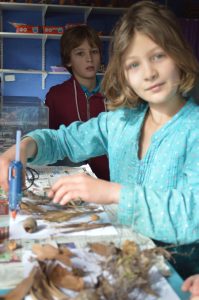 Club Antics 3 Nava and Teddie get creative in art and craft.