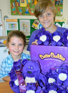 CARE BEARS:  Scarlett Gant (Yr 1) and Jarra Mills (Yr 6) are looking forward to taking part in the Better Buddies programme 