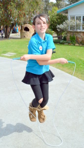 MRIS Jump-a-Thon! 2 Kareena Munnich-Trezise (Yr 4) showed her skipping skills