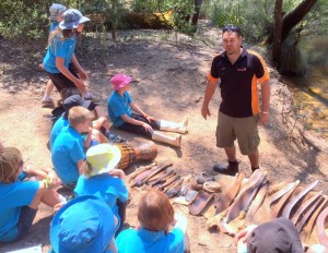 MRIS Nature Blitz ! 2 Josh Whiteland of Koomal Dreaming talks to the students about the Wardandi Tribe