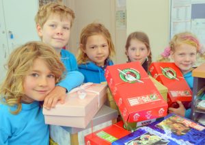 Operation Christmas Child at MRIS 1