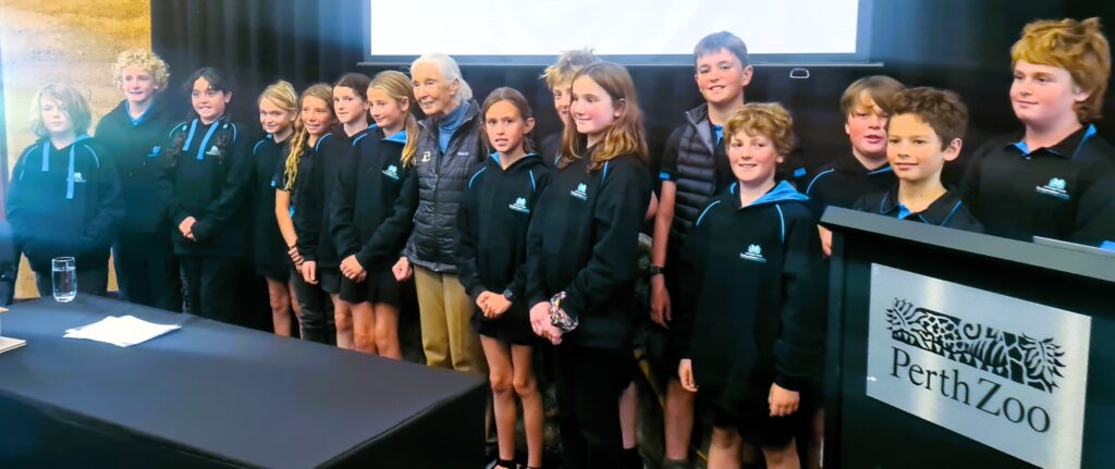 Year Six students meet legendary Conservationist, Dame Jane Goodall 1