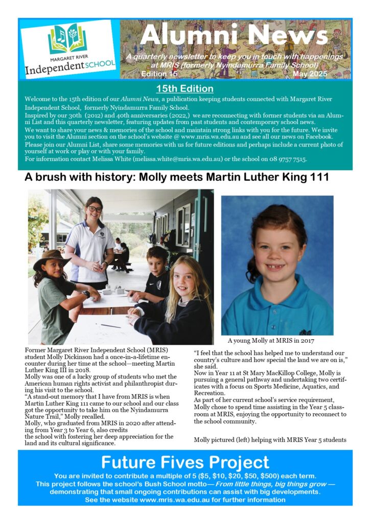 Alumni News featuring Molly Dickinson 1
